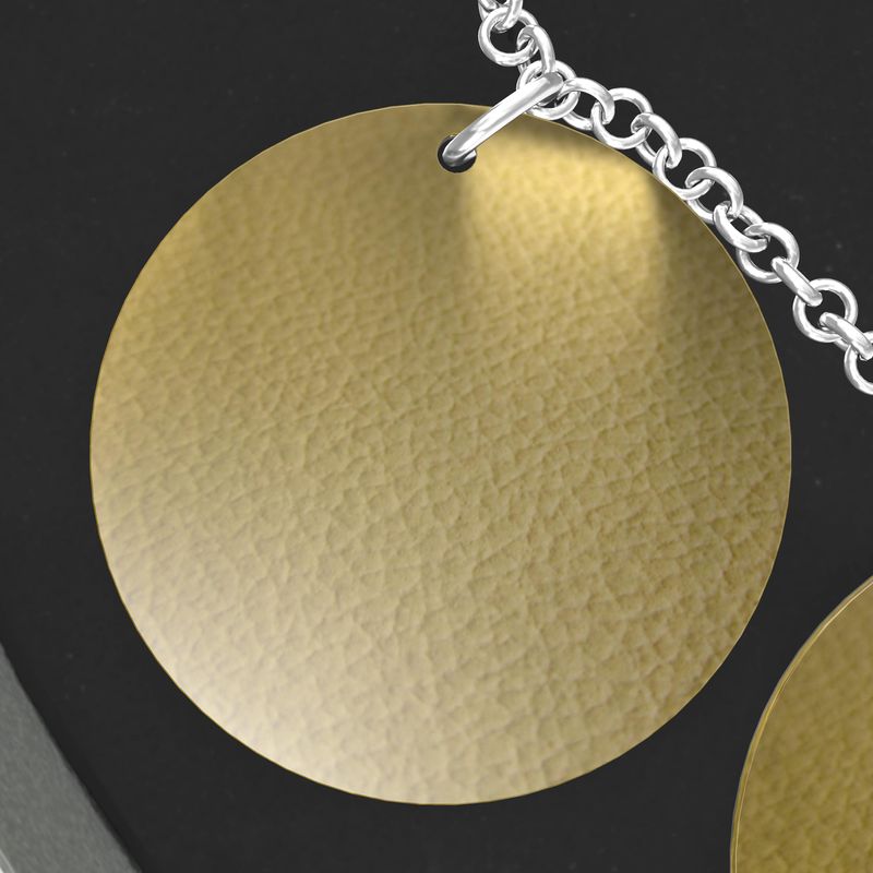 Triple Silver Disk Pendant