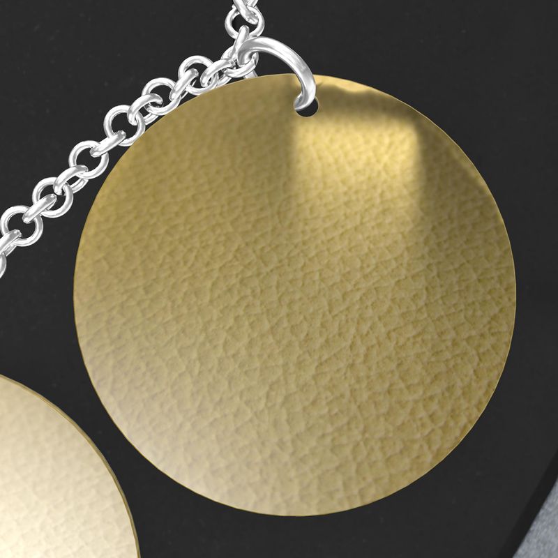 Triple Silver Disk Pendant