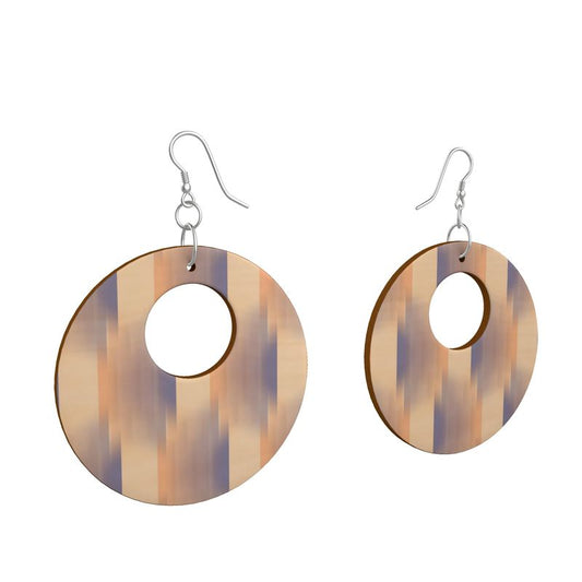 Wooden Earrings Organic Shapes