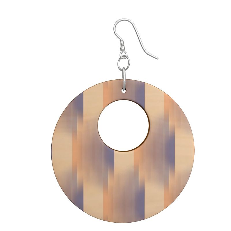 Wooden Earrings Organic Shapes