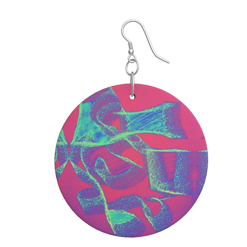 Wooden Earrings Organic Shapes