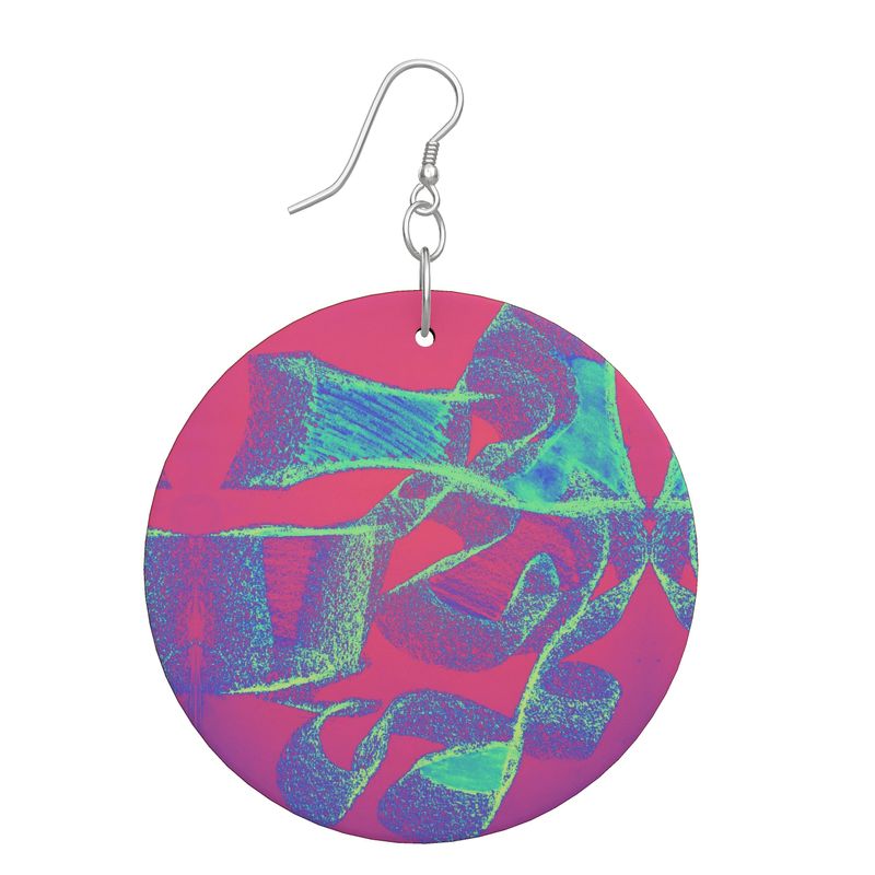 Wooden Earrings Organic Shapes