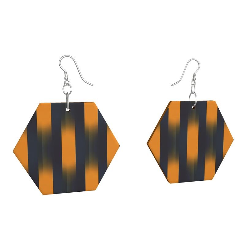 Wooden Earrings Geometric Shapes