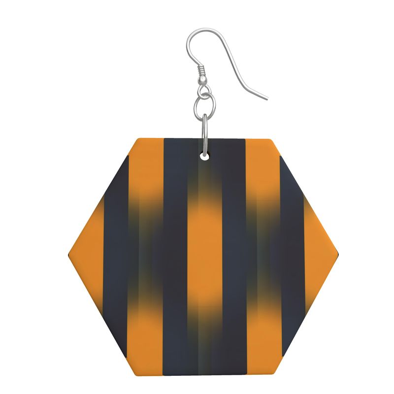 Wooden Earrings Geometric Shapes