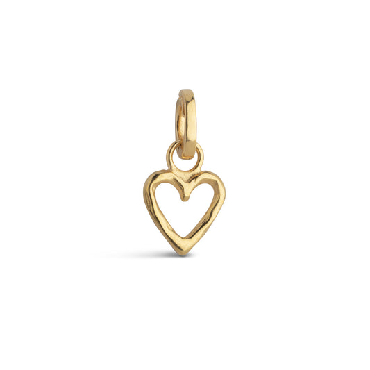 Organic heart charm