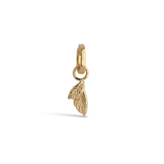 Organic double leaf charm
